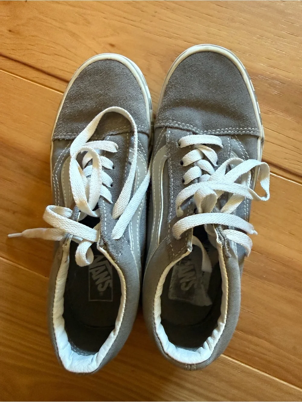 Vans Kids Gray Suede Lace-Up Sneakers